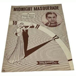 SHEET MUSIC 1946 Midnight Masquerade Bernard Berma
